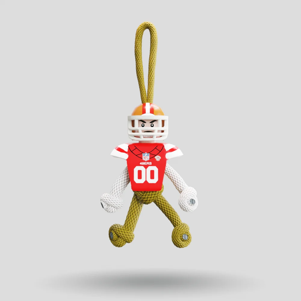 San Francisco 49ers Paracord Buddy Keychain - Image 6