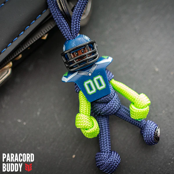Seattle Seahawks Paracord Buddy Keychain - Image 3