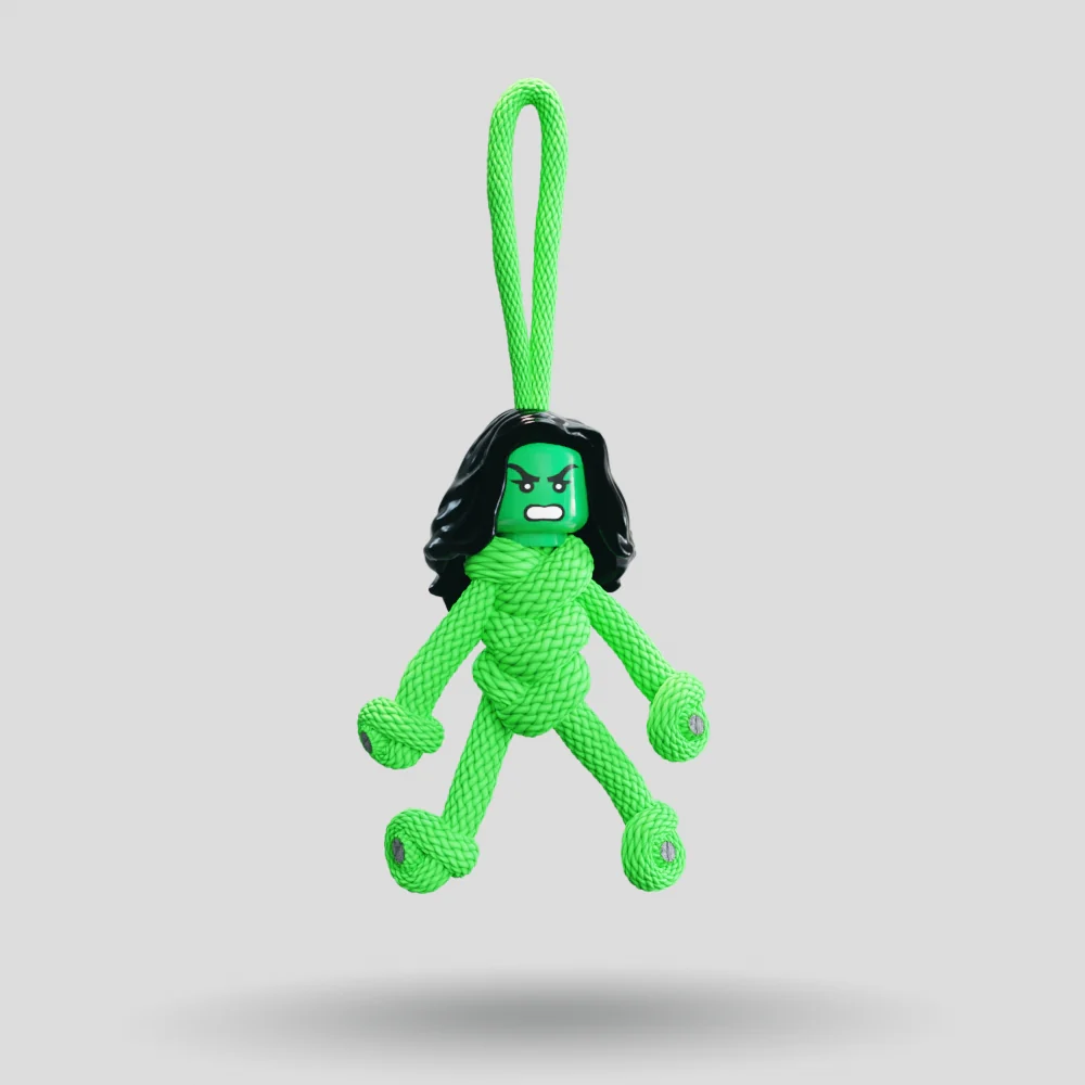 She Hulk Paracord Buddy Keychain - Image 4